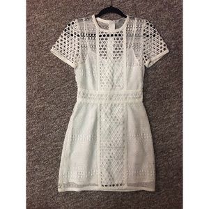 Short Fitted Eyelet Lace Dress from H&M